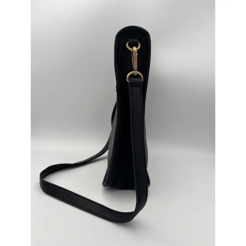 Women’s Gigi New York Black Leather Crossbody Purse